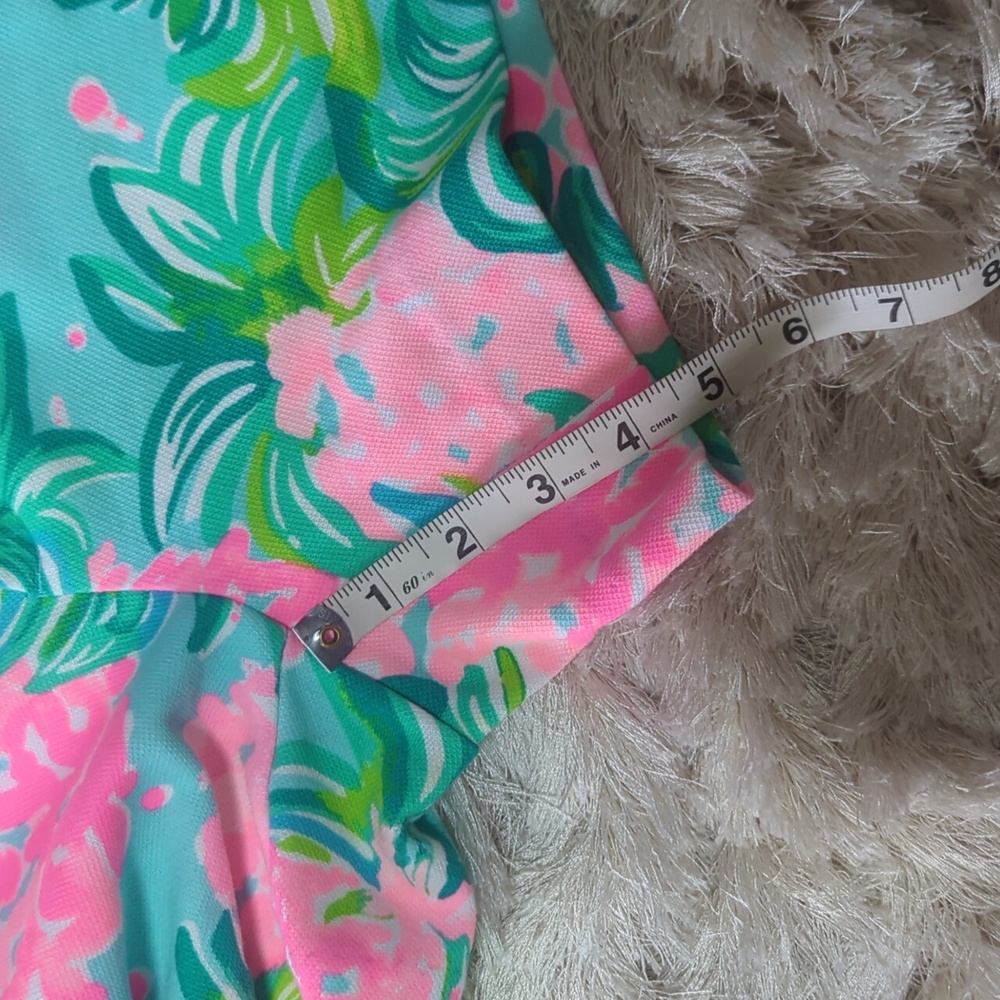 Lilly Pulitzer 5" Callahan Pink Blue Shorts Pineapple Shake Shorts 00 - Picture 5 of 7